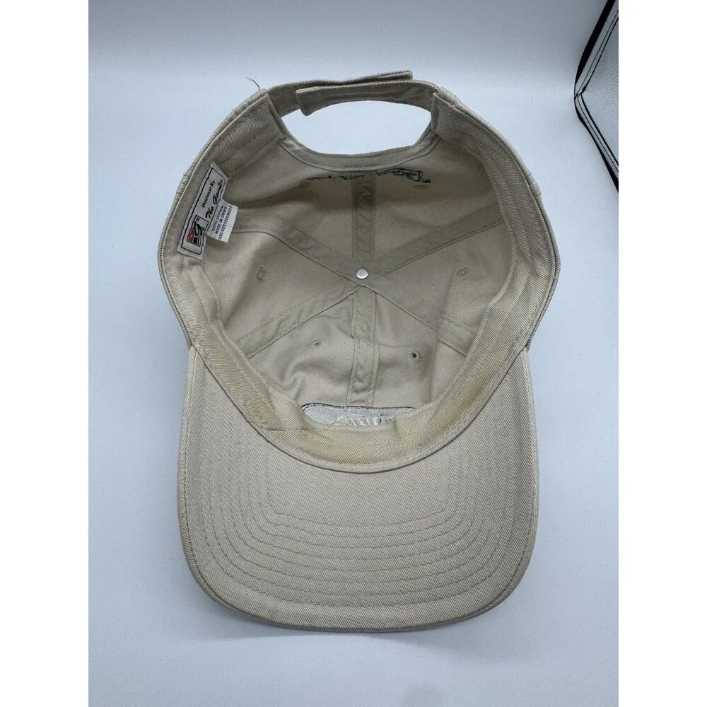 G. Loomis Fish Skeleton Logo Baseball Cap Beige One Size Strapback Hat The Game